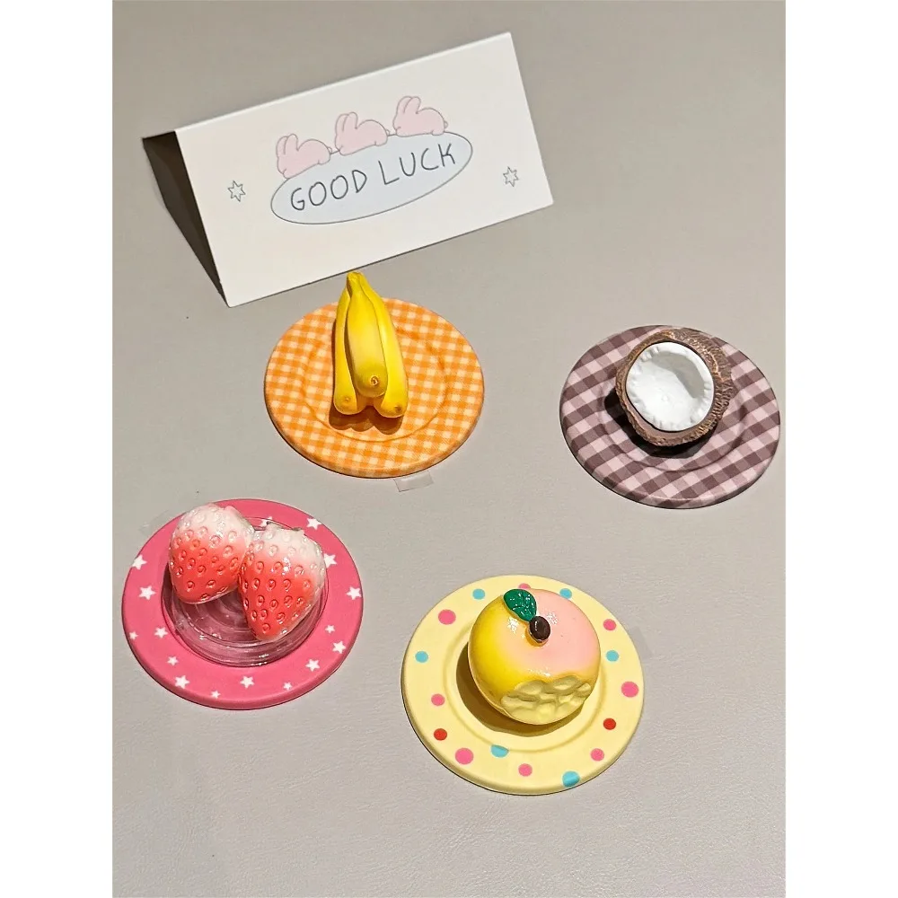 

Корейский милый магнитный банан, клубника, кокосовые фрукты, кронштейн Griptok для IPhone17, универсальный держатель для телефона, кольцо, подставка