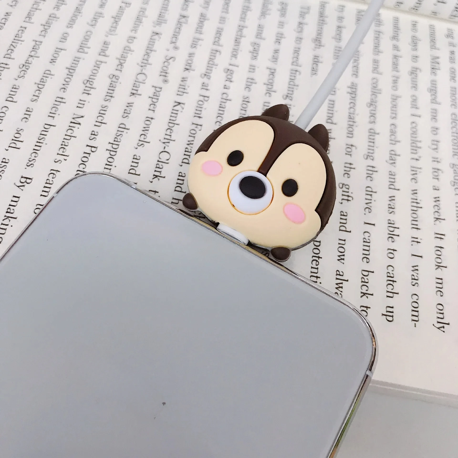 Cute Cartoon Cable Protector Bites Wire Organizer Winder Saver For USB Charging Cable Data Line Earphones Cord Protector Cover