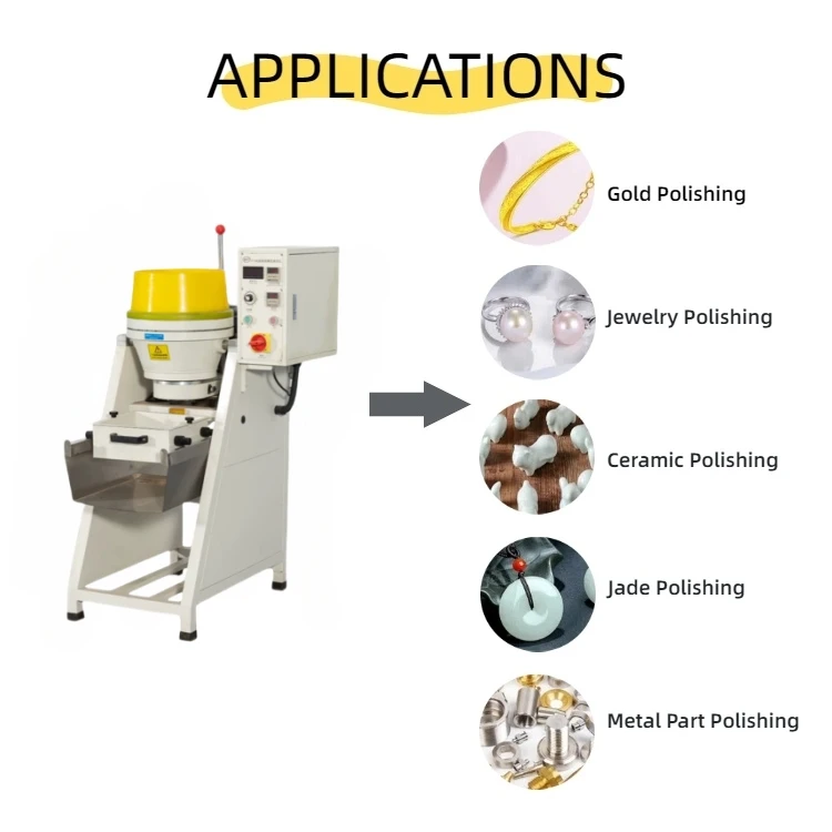 18L Stainless Steel Jewelry Tools Centrifugal Jewelry Polishing Machine For Gold Rings Pendants Necklaces