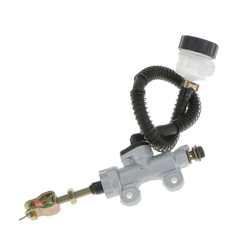 Master Cylinders Rear Brake Unit with Banjo Bolt 10mm for ATV Parts 125cc 200cc Dirt Bike Pit Bike Scooters