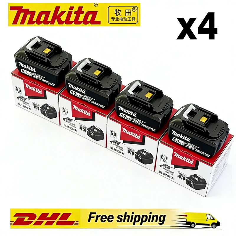 100% Original Makita 18V Akku Bl1820B 5Ah 6Ah Wiederaufladbarer Li-Ion-Akku für Makita 18V Elektrowerkzeuge, Ersatzakku