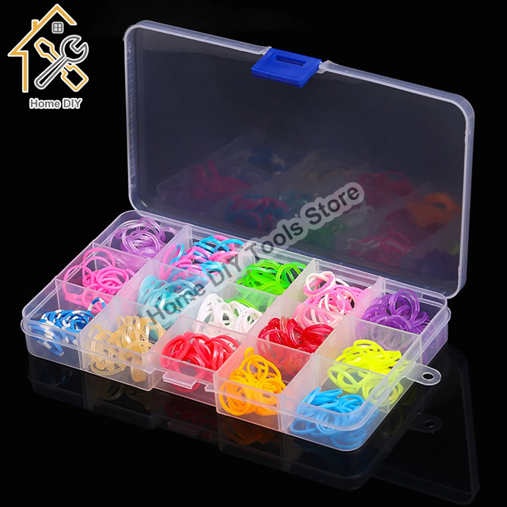 10/15/24/36 Grids Transparent Plastic Storage Jewelry Box Plastic Compartment Adjustable Container Storage Tool Boxes