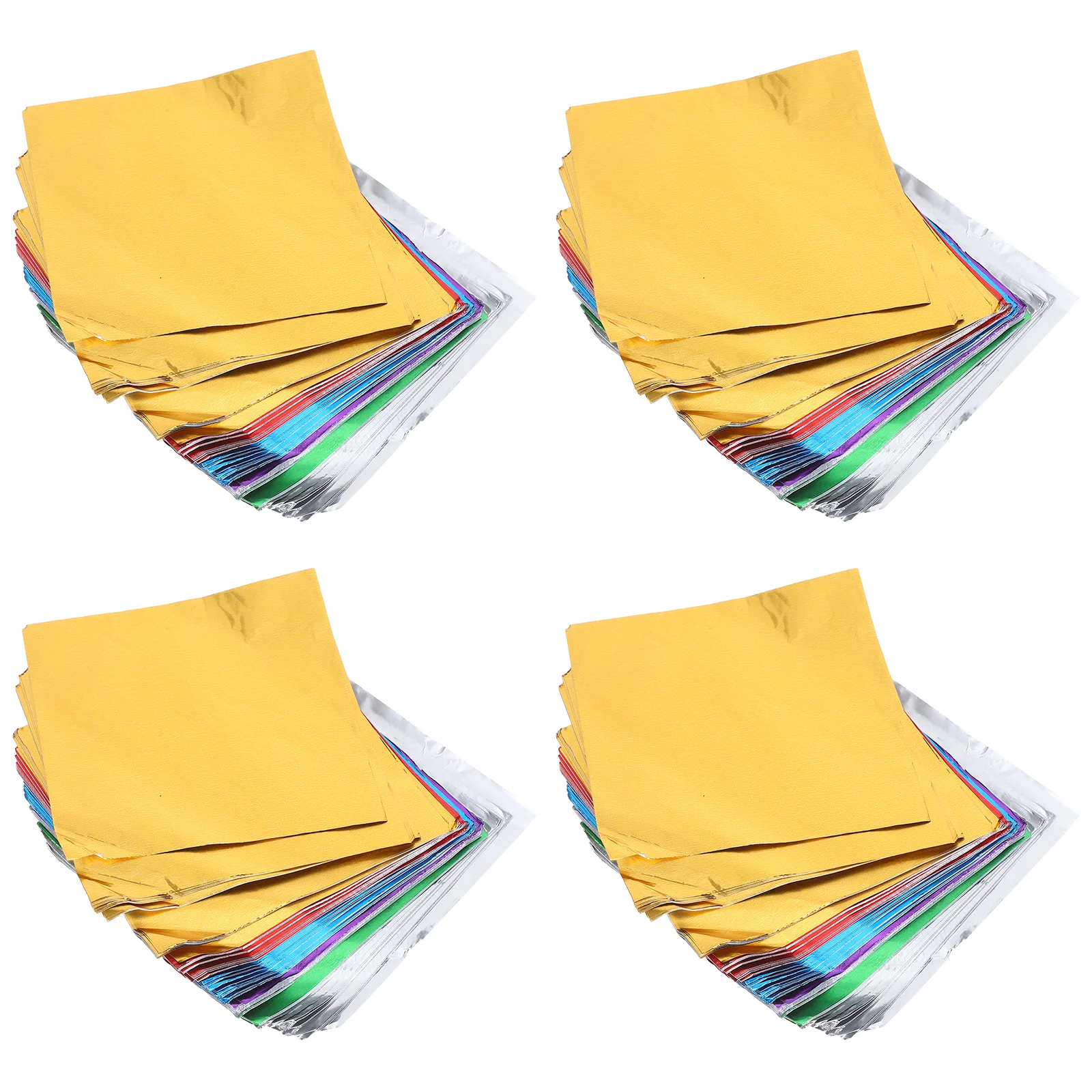 

600Pcs Chocolate Packaging Paper Colored Foil Sheets 8x8 Paper Sheets for DIY Homemade Candies Wrapping Aluminum Foil