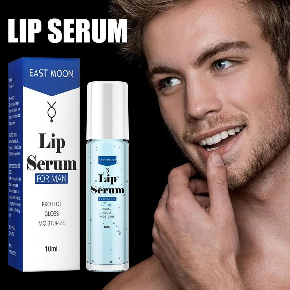 Suero labial para hombres, Bálsamo hidratante, crema hidratante para el cuidado de la piel, reparación de labios secos, cuidado de la belleza, salud, antiagrietado, 10ml