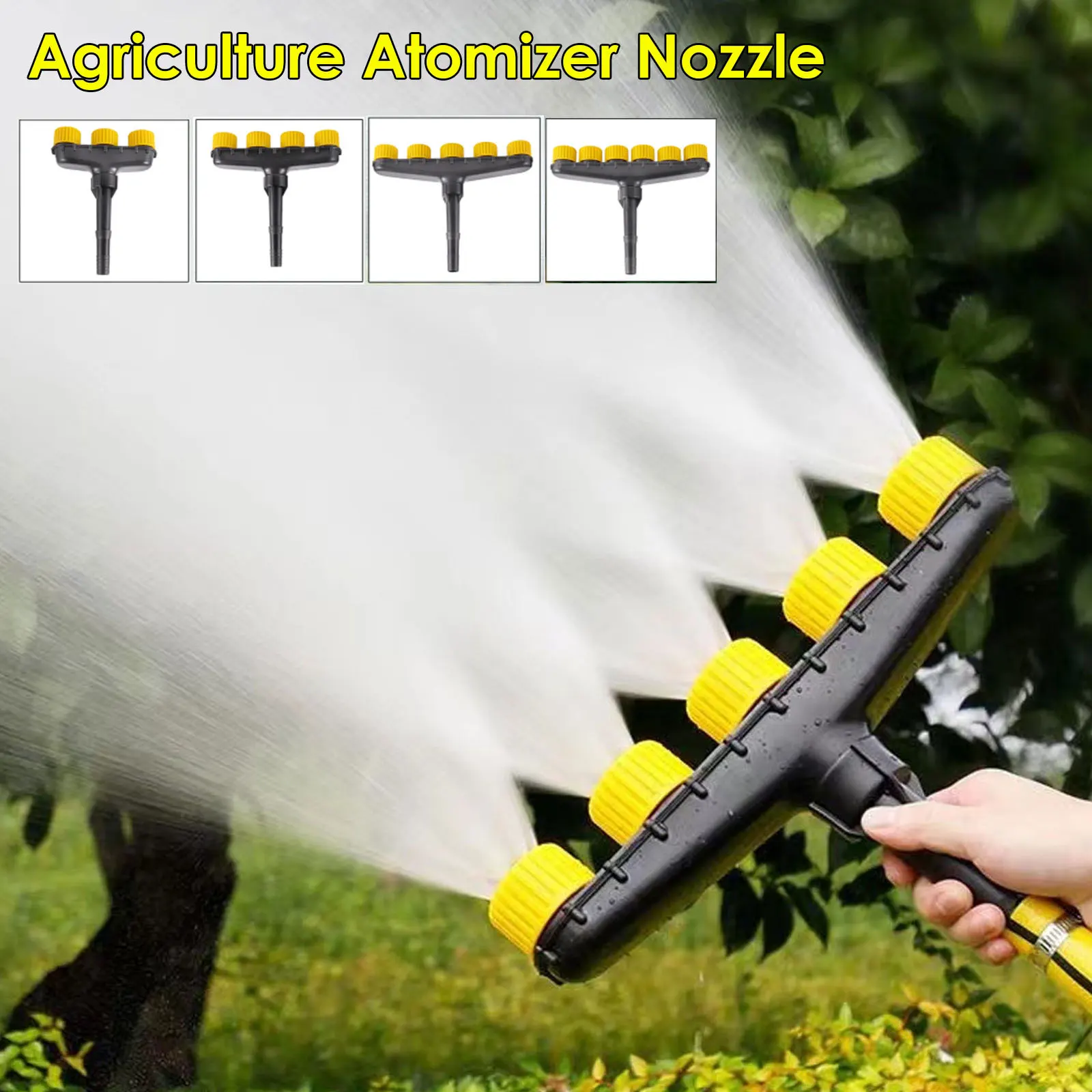 

Agriculture Atomizer Nozzle Garden Lawn Sprinkler Farm Vegetable Irrigation Adjustable Large Flow Watering Tool 3/4/5/6 Way