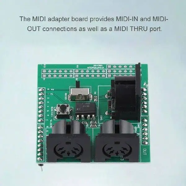 MIDI Shield Musical Breakout Board Instrument Digital Interface Adapter Plate for Arduino Adapter Board Module