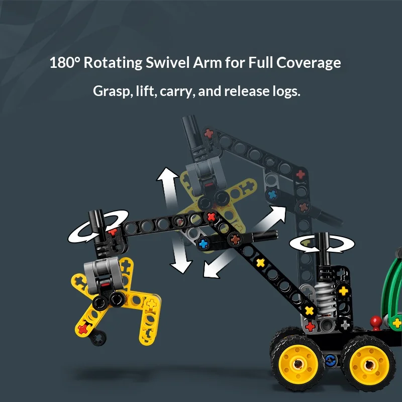 LEGO Bouwstenen Mechanische Serie 42218 John Deere 170 H Wieloogmachine Mannelijke en Vrouwelijke Puzzel Bouwstenen Speelgoed Cadeau