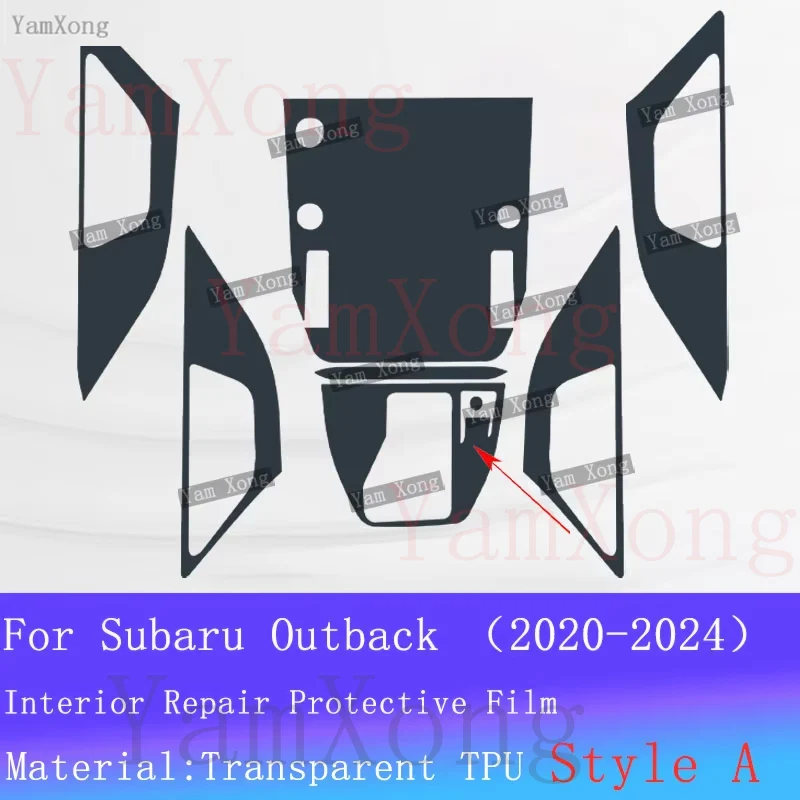 For Subaru Outback Dashboard Navigation screen Transparent Sticker Car Center Panel Protection Film interior Kit scratch Film