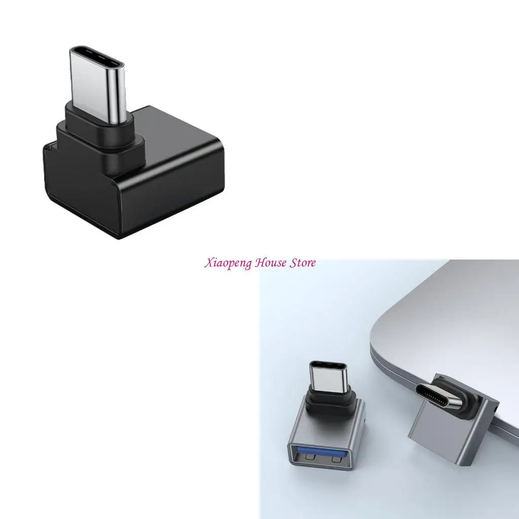 USB Female to Type C Male Adapter Connector USB Header 90 Degree Adapter 77JC