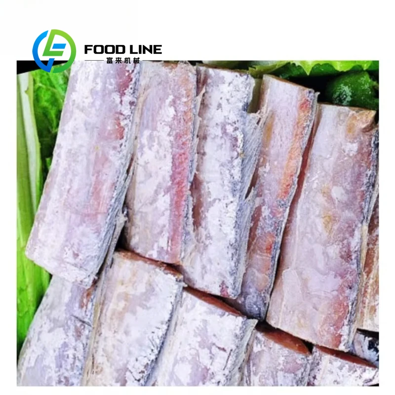 Customized Professional Automatic Electric Fish Block Cutter for Saury Seafood Processing