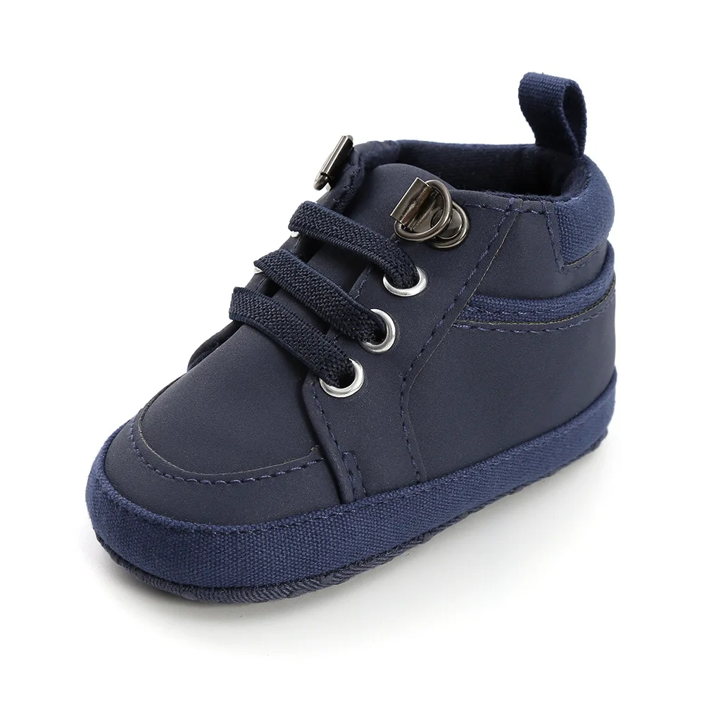 Baby Schuhe Jungen Turnschuhe Infant Kleinkind Casual Comfor Baumwolle Sohle Anti-slip PU Erste Wanderer Kriechen Krippe Mokassins Schuhe