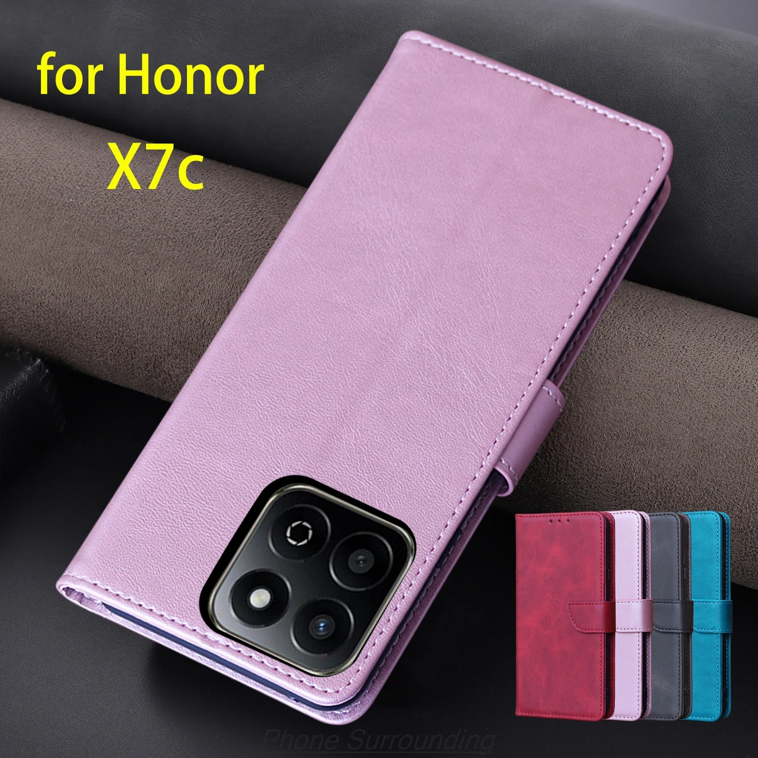 

Кожаный чехол-бумажник с откидной крышкой для Huawei Honor X7c 4G ALT-LX2/X7c 5G ALT-NX1, сумки из искусственной кожи, защитная кобура Fundas Coque