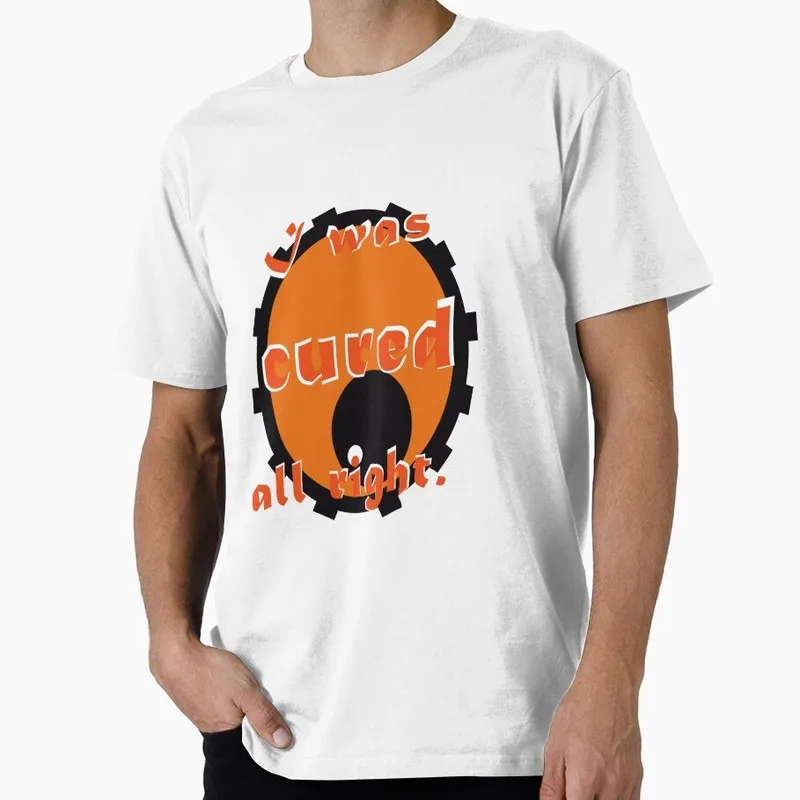 I was cured all right A Clockwork Orange  Retro Movie Graphic T‑shirt Alex Droog Print Unisex Casual Tee Short Sleeve Streetwear