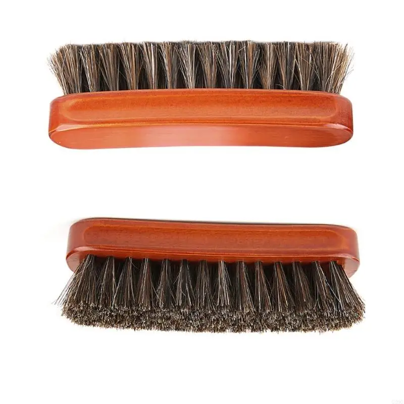 

G99E Horsehair Shoe Brush,Shoe Cleaning Brush,Leather Shoes Boot Cleaning Brush