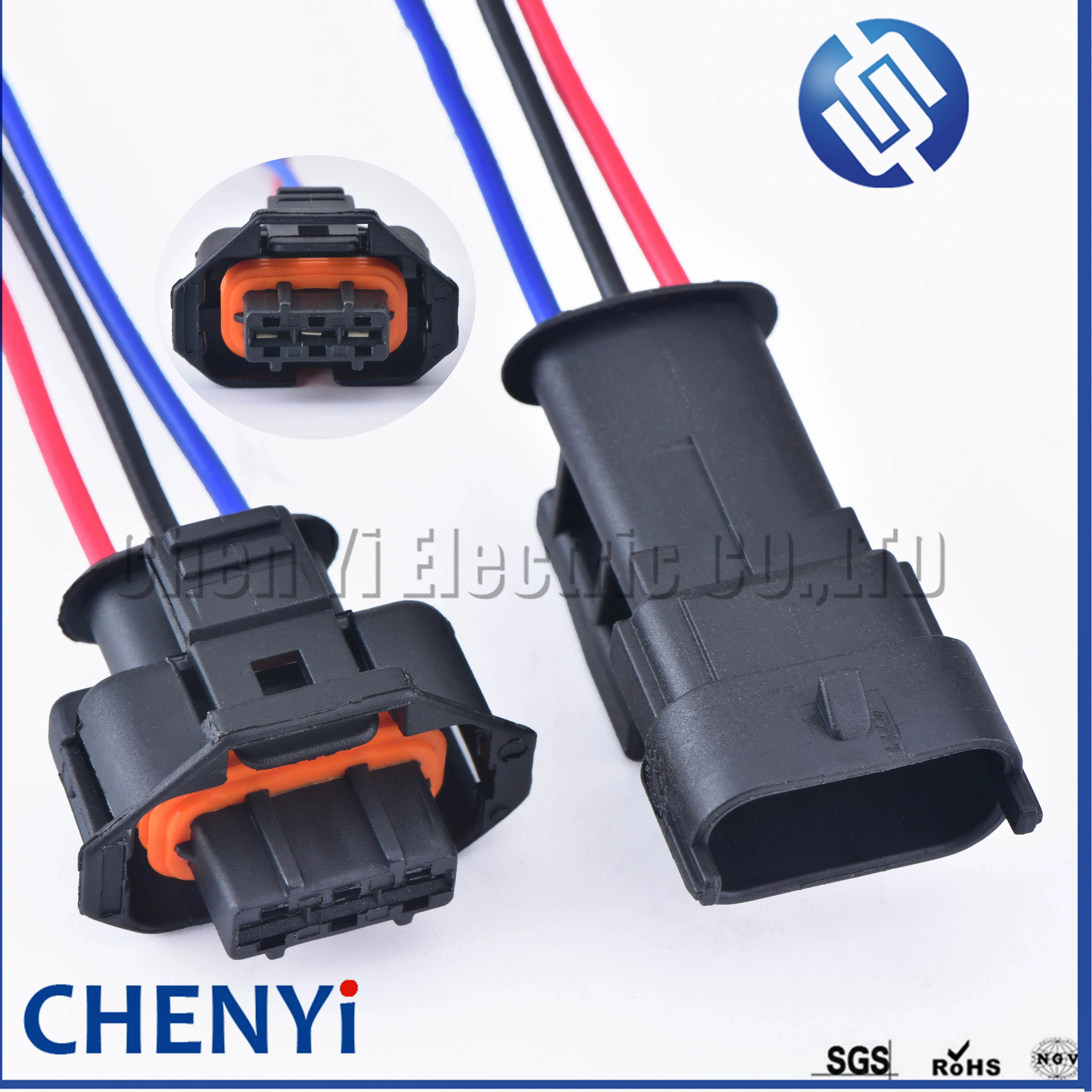 3 Pin Auto MAP Sensor Connector Common Rail Diesel Injection Pump Socket Pressure Crankshaft Position Sensor Plug For 1928404227