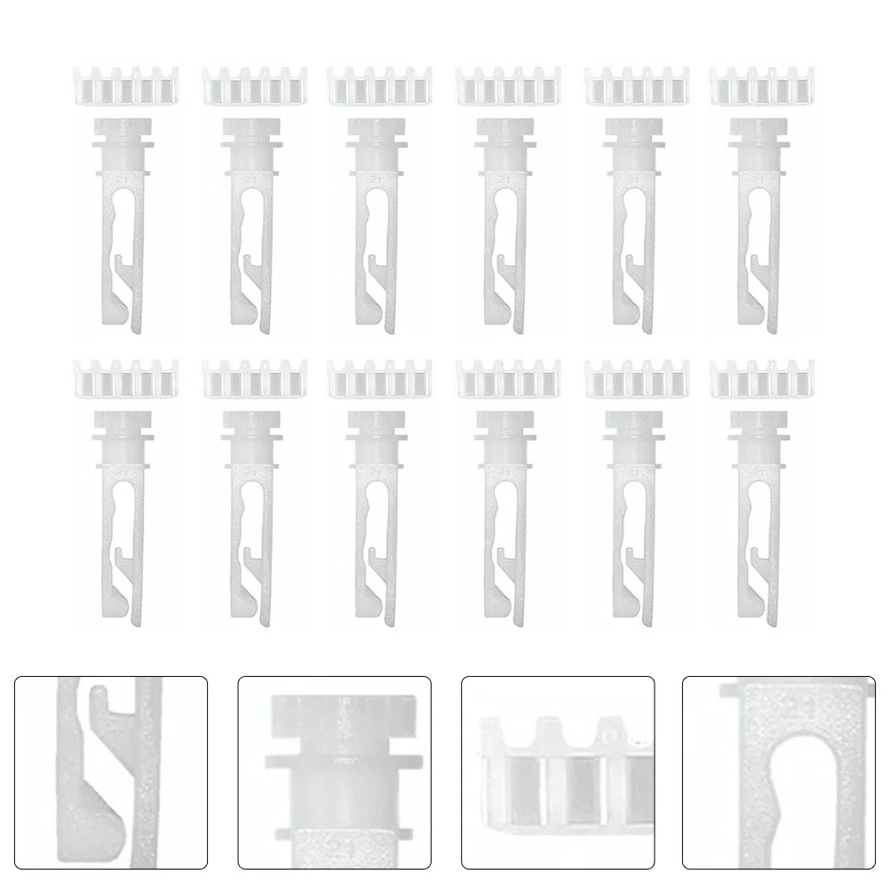 12 Sets Shutter Gear Vertical Blinds Replacement Parts Curtain Pulleys Fittings Kit Supply for Window