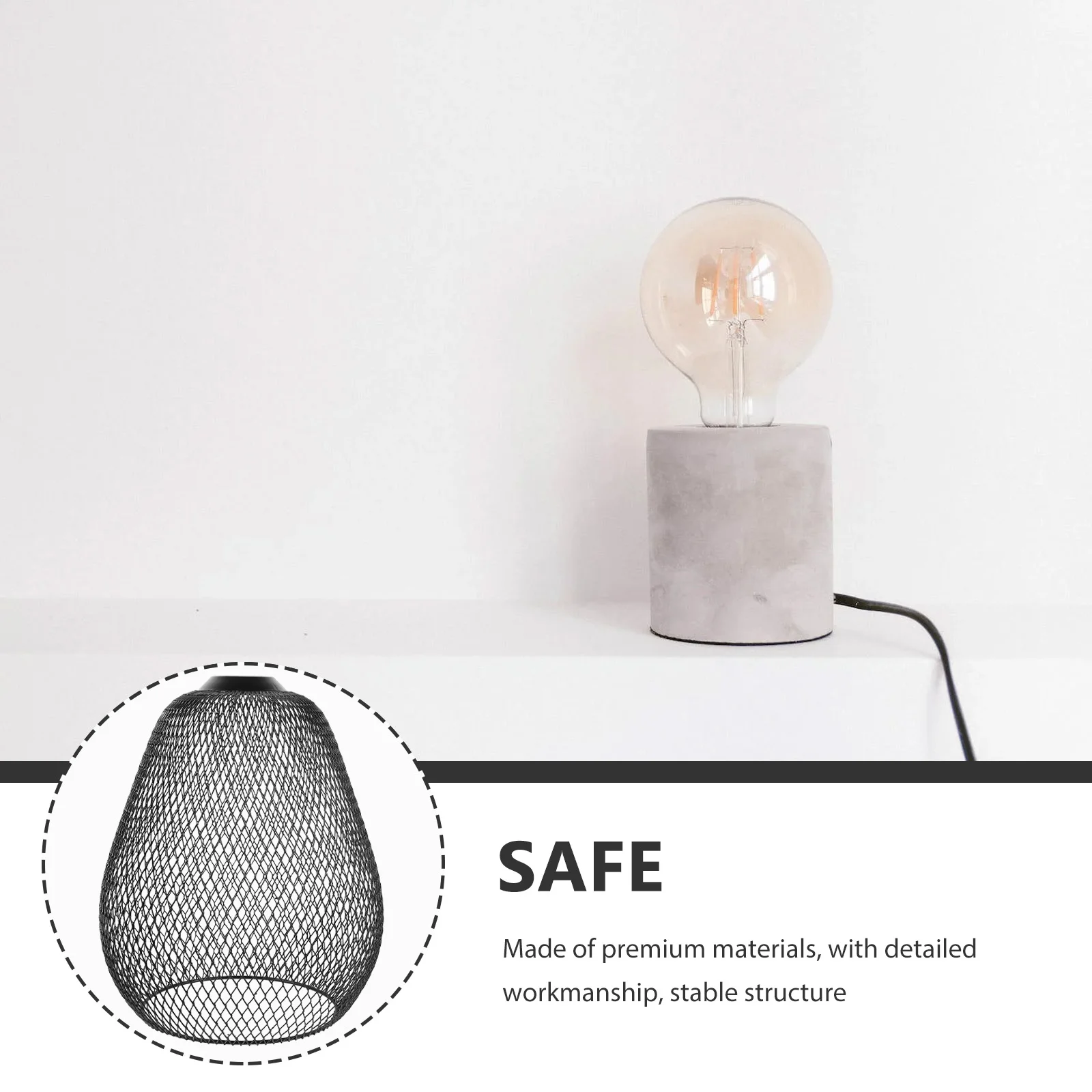 

Pear Shaped Lampshade 240x230mm Black Metal Pendant Shade for Bedroom Office Modern Decorative Light Shades Lampshade
