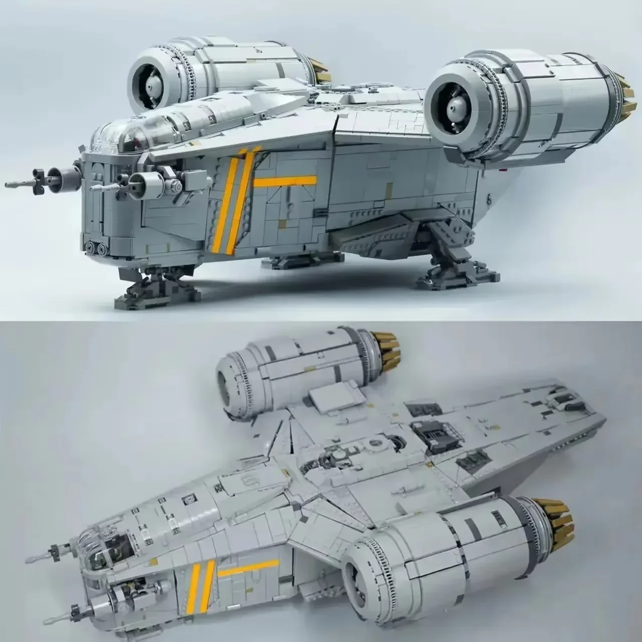 6187Pcs The Razor Crest Assembly Building Block Model Set Compatible 75331 Creativity Spaceship Brick Toys for Kid 75292