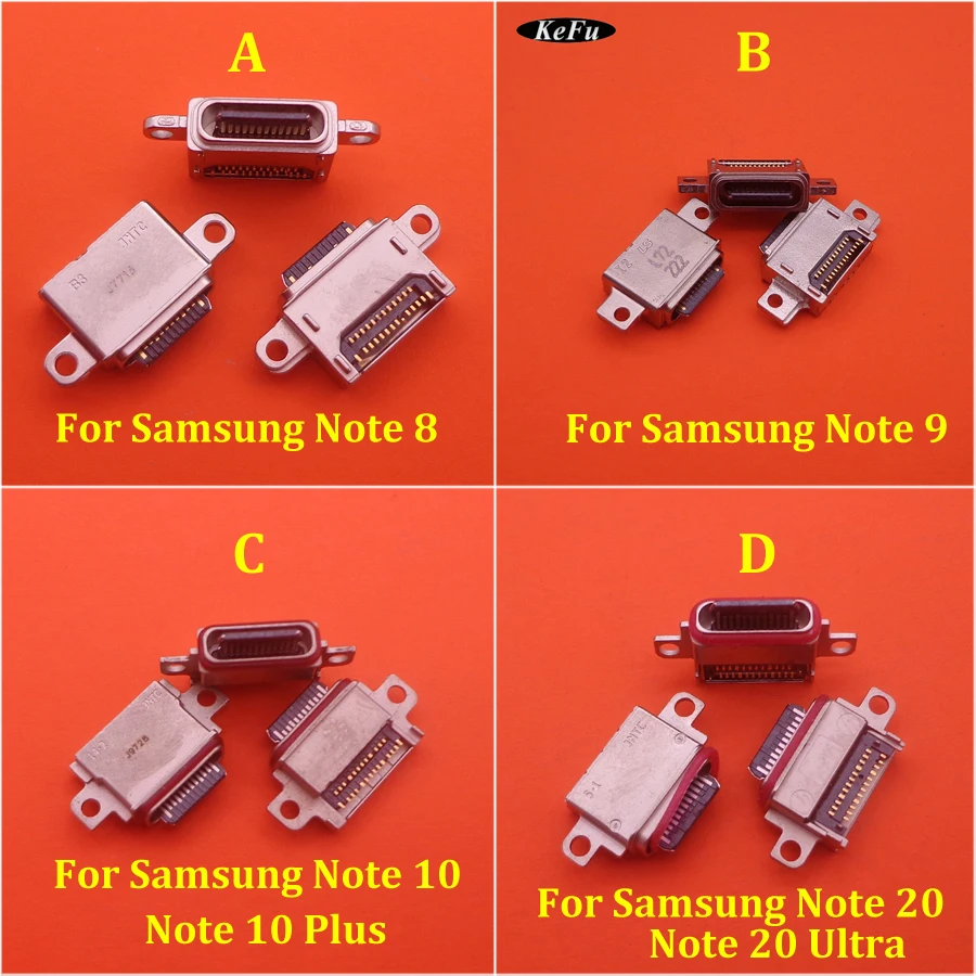 10pcs For Samsung Note 8 9 10 Lite Plus 20 Ultra N950F N970F N770F USB Charging Port Dock Connector Charge Board TypeC connector