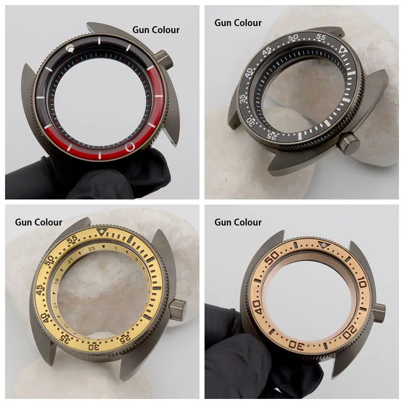 

Мужские часы с корпусом цвета оружейной стали, дизайн 6105 6309, «черепаха» с перламутром, подходят для японских механизмов NH34 4R36 NH35 NH36, нержавеющая сталь 316L