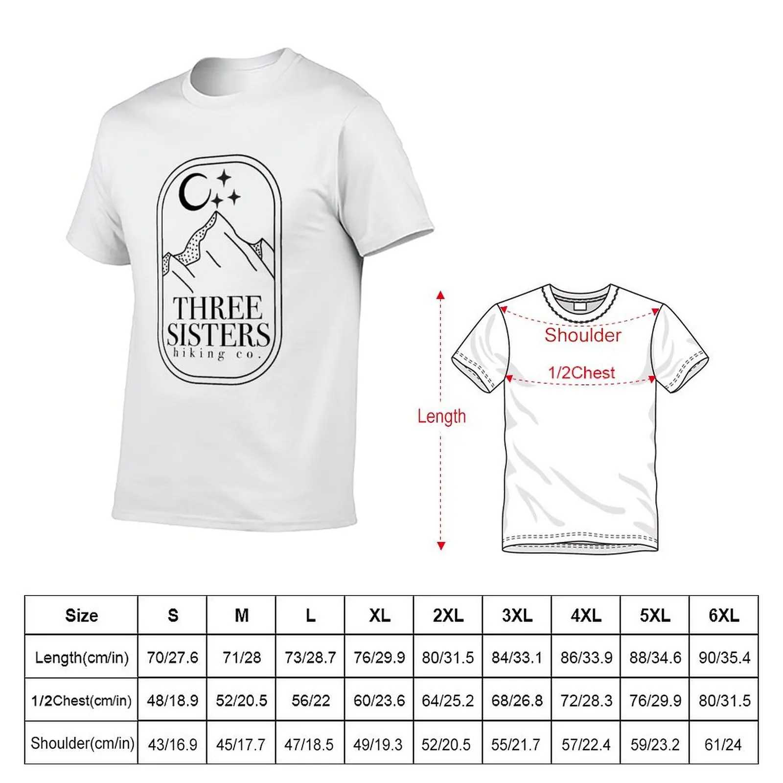 Three Sisters Hiking - ACOTAR T-Shirt basketball graphic tees affliction shirts mens cotton t shirts