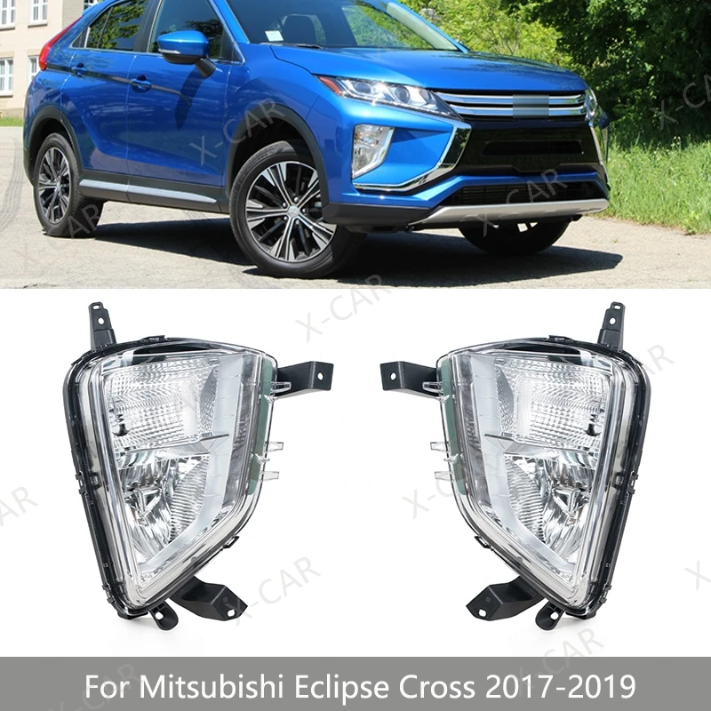 Front Bumper Fog Light Trun Singal Lamp Without Bulb For Mitsubishi Eclipse Cross 2017 2018 2019 Foglamp