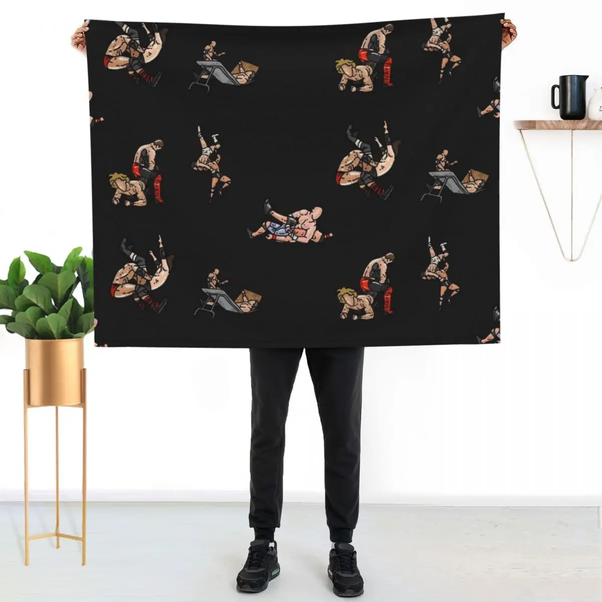 wrestling pack Throw Blanket Decorative Sofas bed plaid Plush Sofas Stuffeds Decorative Sofa Blankets