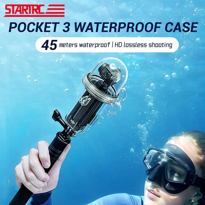 

Pocket Camera Waterproof Case Diving Housing Underwater 45M Protective Case with Lanyard for DJI OSMO Pocket 3