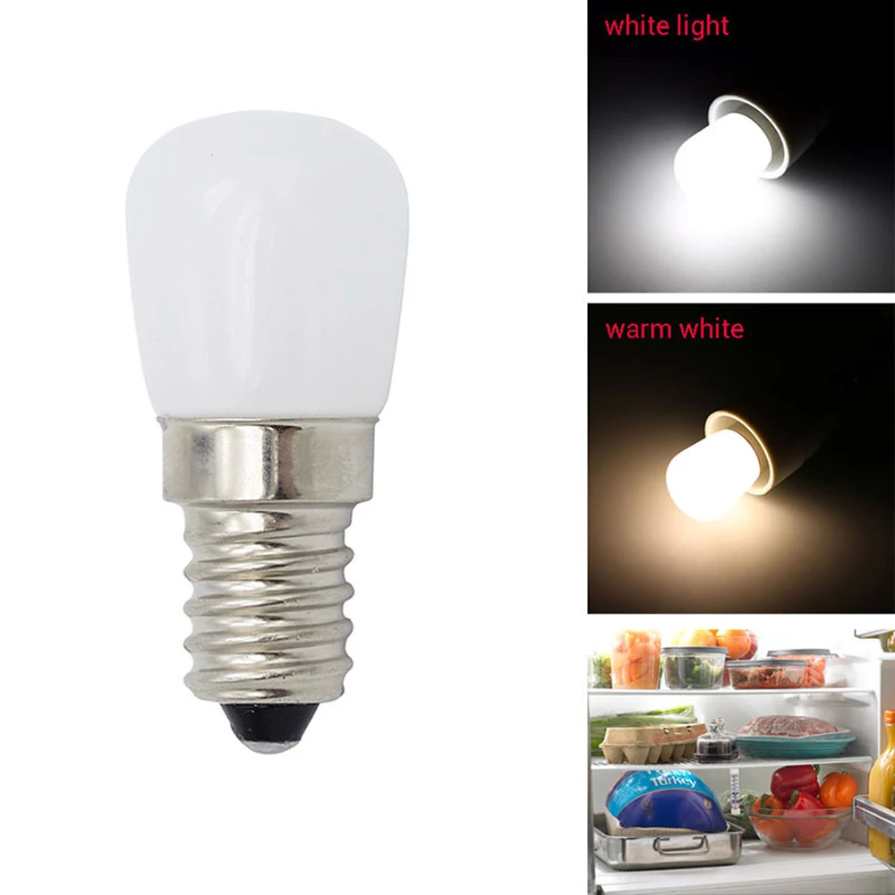 5PCS Mini AC110V 220V E12 E14 B15 LED Cabinet Bulb T22 Milky Cover LED Spotlight 2W Replace 20W Halogen Crystal Lamp 3000K 6000K