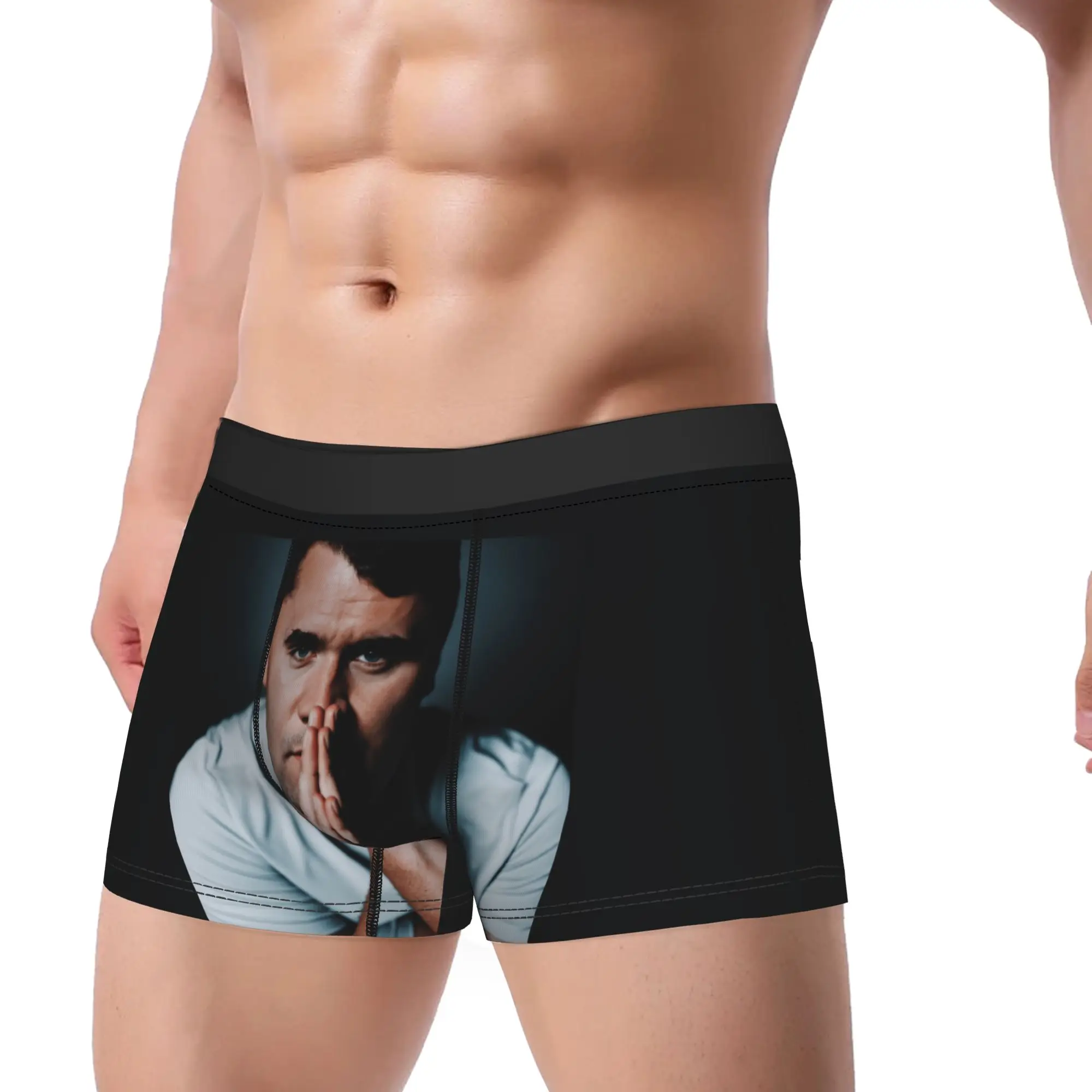 C-Charlie K-kirk Underwear  Soft Trend Panties Printing Shorts Briefs For Men 3D Pouch Plus Size Trunk