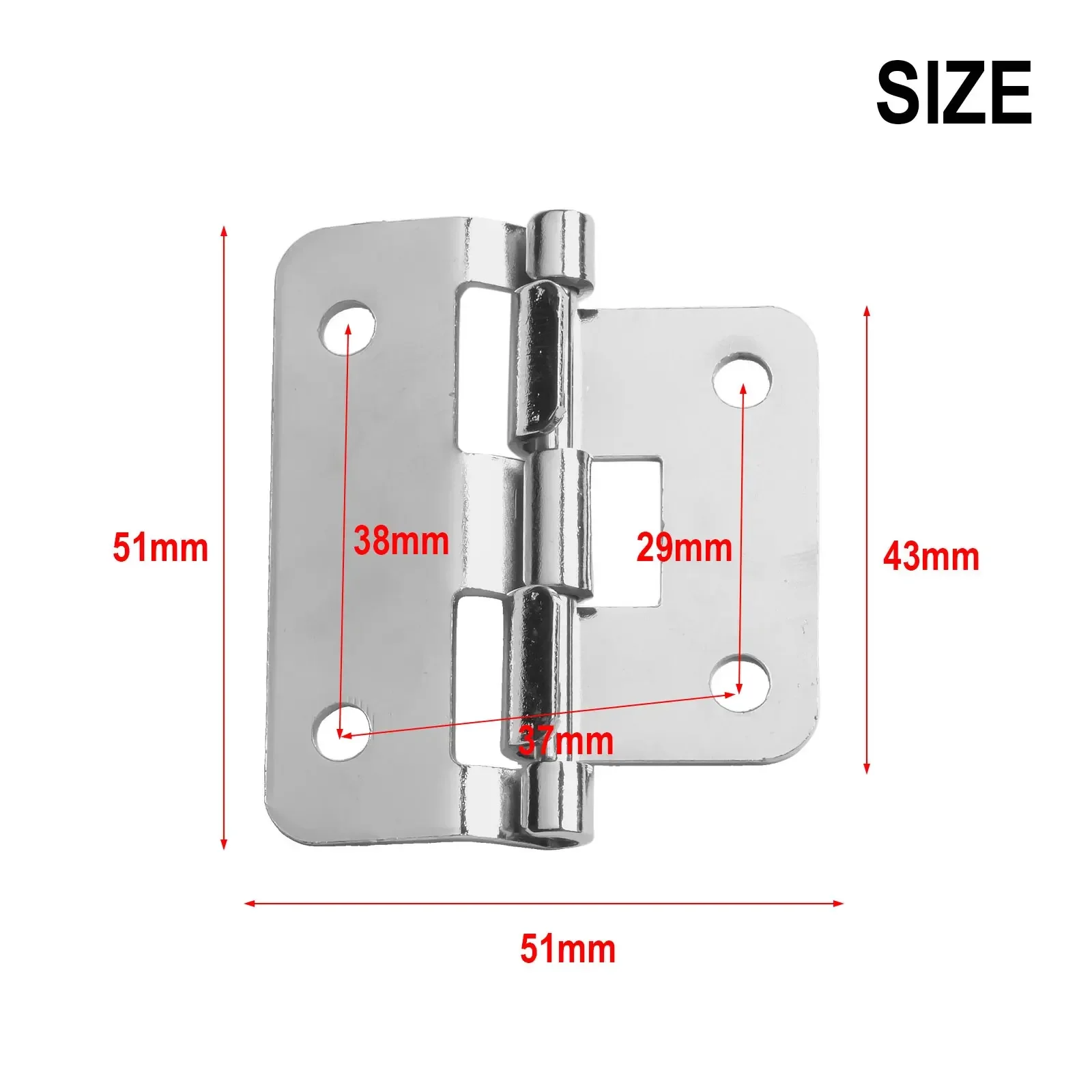 1 Piece Steel Detachable Hook Hinge 4 Holes Suitable For Instrument Case Flight Case Accessories Tool Box Fixing