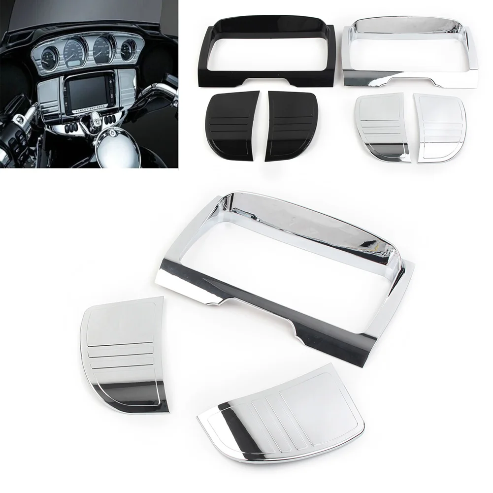 3Pcs/Set Motorcycle Tri Line Stereo Trim Fairing Cover Decorative For Harley Touring Street Glide FLHX 2014-2022