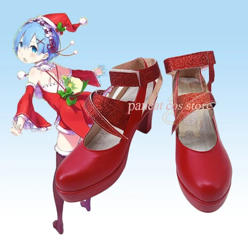 

Re: Zero Rem, обувь для косплея, высокие сапоги на Хэллоуин, обувь для косплея в стиле комиксов, реквизит, аниме, косплей, рождественская обувь, карнавальная обувь Cos