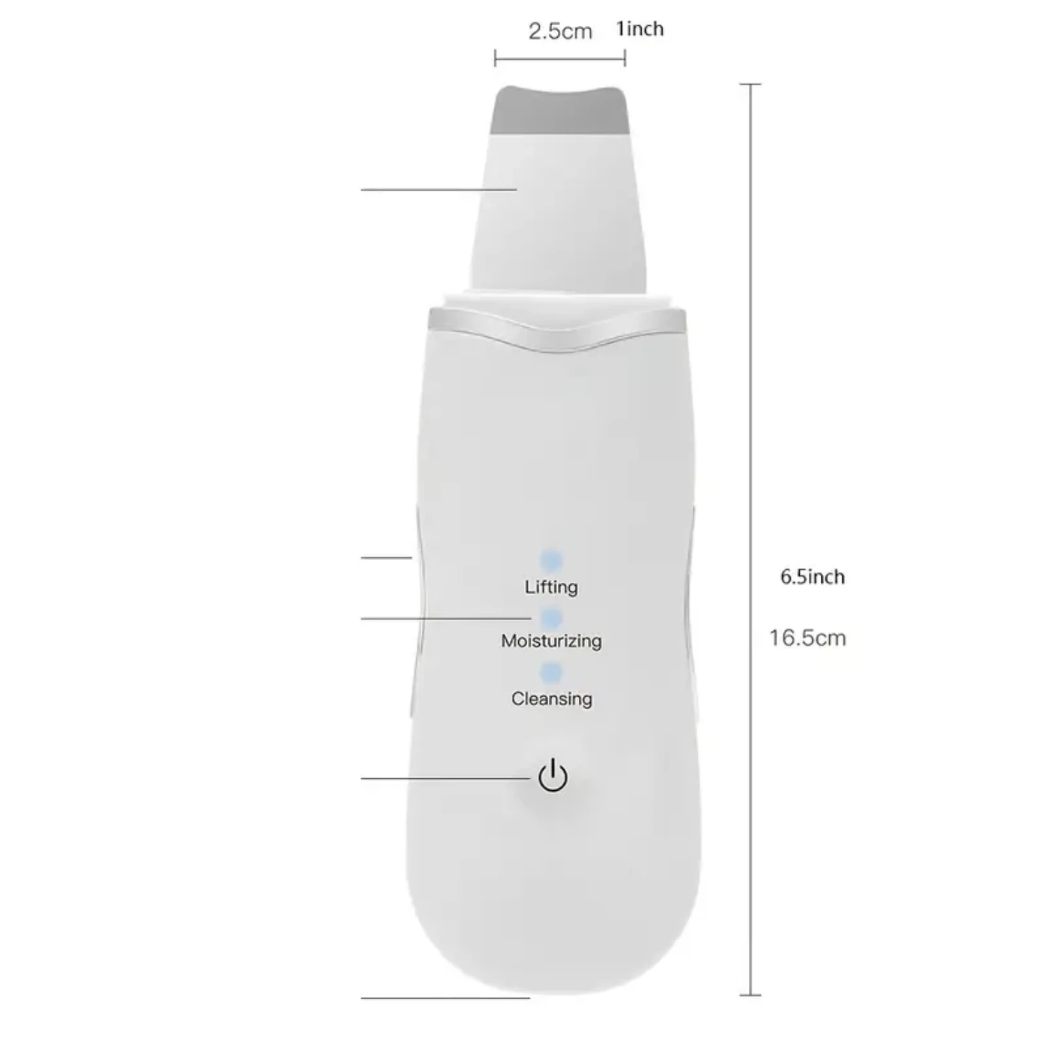 Scrubber portatile per la pelle del viso per una pulizia profonda, la rimozione dei punti neri e il lifting del viso: strumento di bellezza efficace per un più liscio