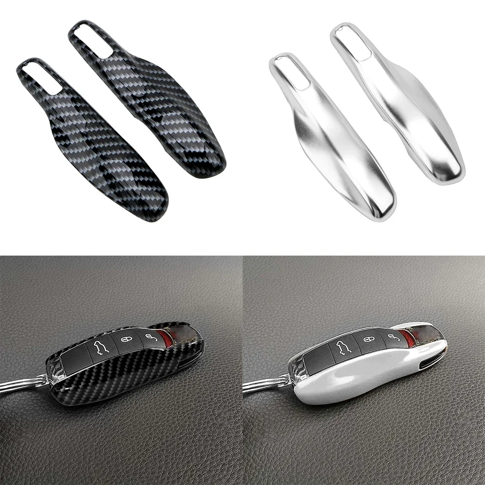 

Plastic for Porsche Cayenne Macan 911Boxster Cayman Panamera Car Key Case Cover Shell Key Shell Holder Cover 1Pair