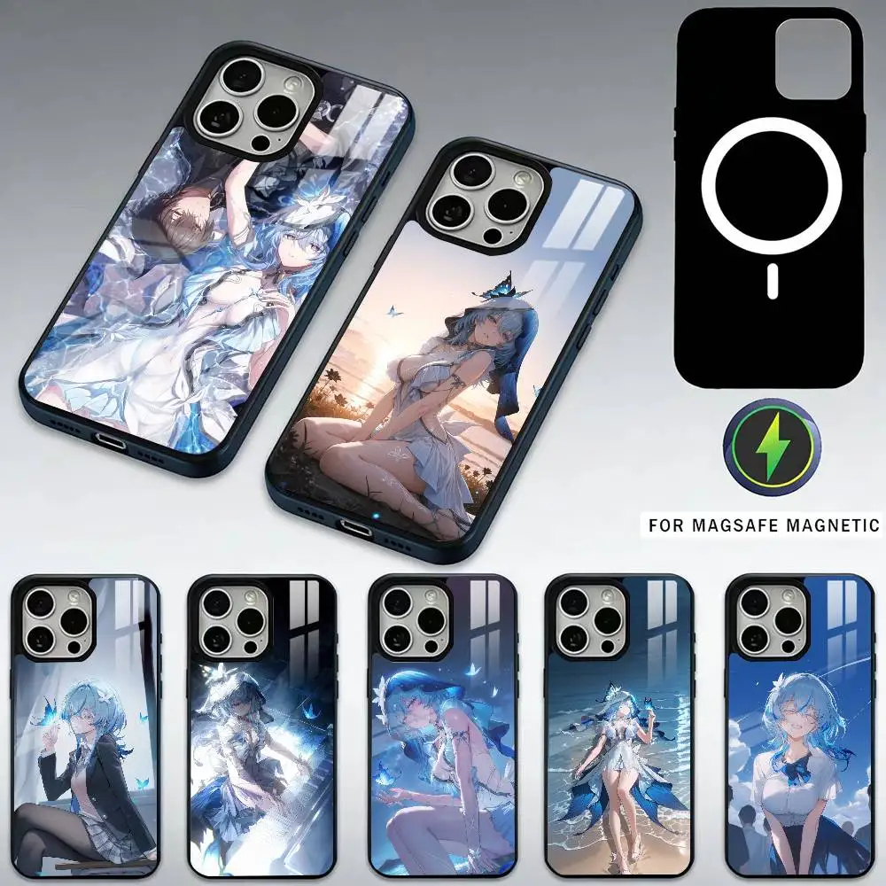 

Чехол для телефона Shorekeeper Game W-Wuthering Waves для iPhone 17,16,15,14,13,12,11 Plus, Pro Max, магнитный для беспроводной зарядки Magsafe