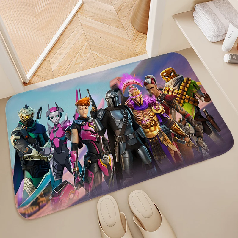 

Carpets for Living Room B-Fortnites Floor Mats for Home Funny Doormat Entrance Door Washable Non-slip Kitchen Bathroom Rug