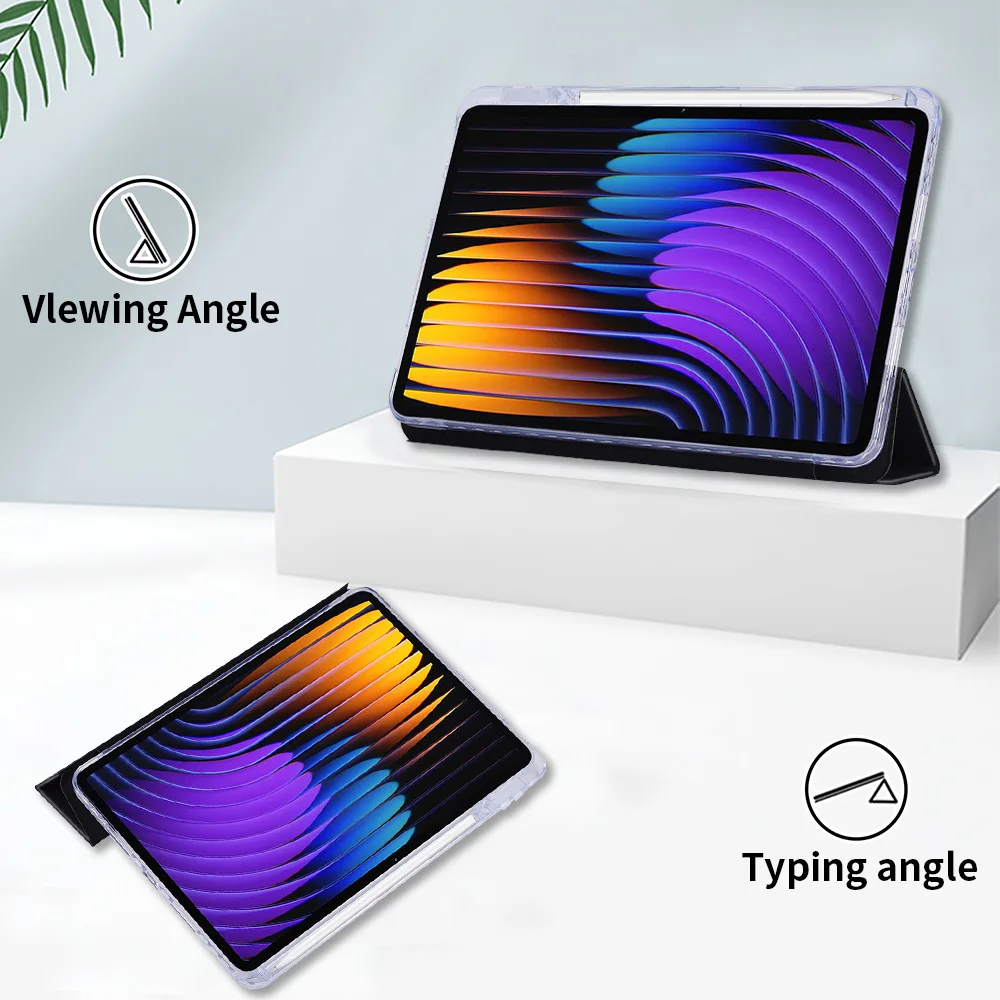 For xiaomi 7/xiaomi 7 pro/xiaomi8/8pro 11.2inch tablet cases smart case automatically puts the device to sleep and wakes it up.