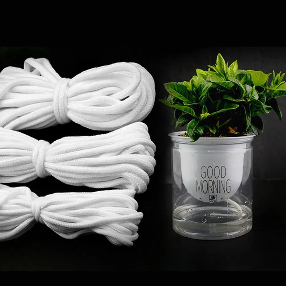 Drip Irrigation Absorbent Cotton Rope 4/5/6/8mm System Washable Watering Wick Cord Easy To Use Garden Device