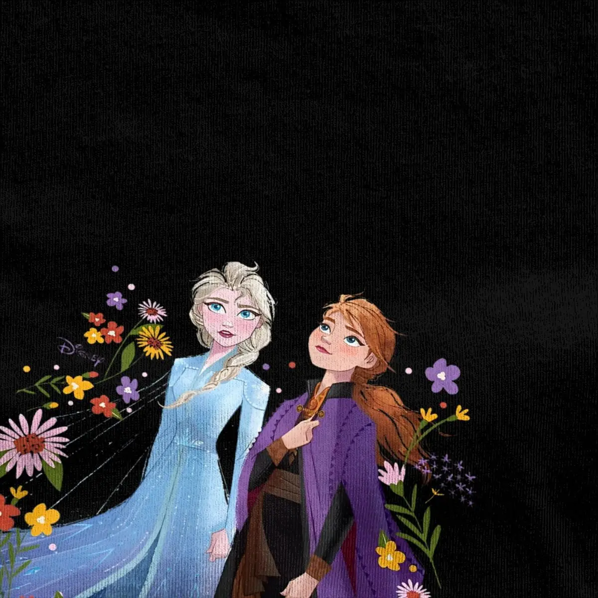 Frozen 2 T-Shirts Elsa And Anna Pure Cotton Top Tees Beach Vintage Short Sleeve T Shirt O Neck Hip Hop Pattern Tshirt