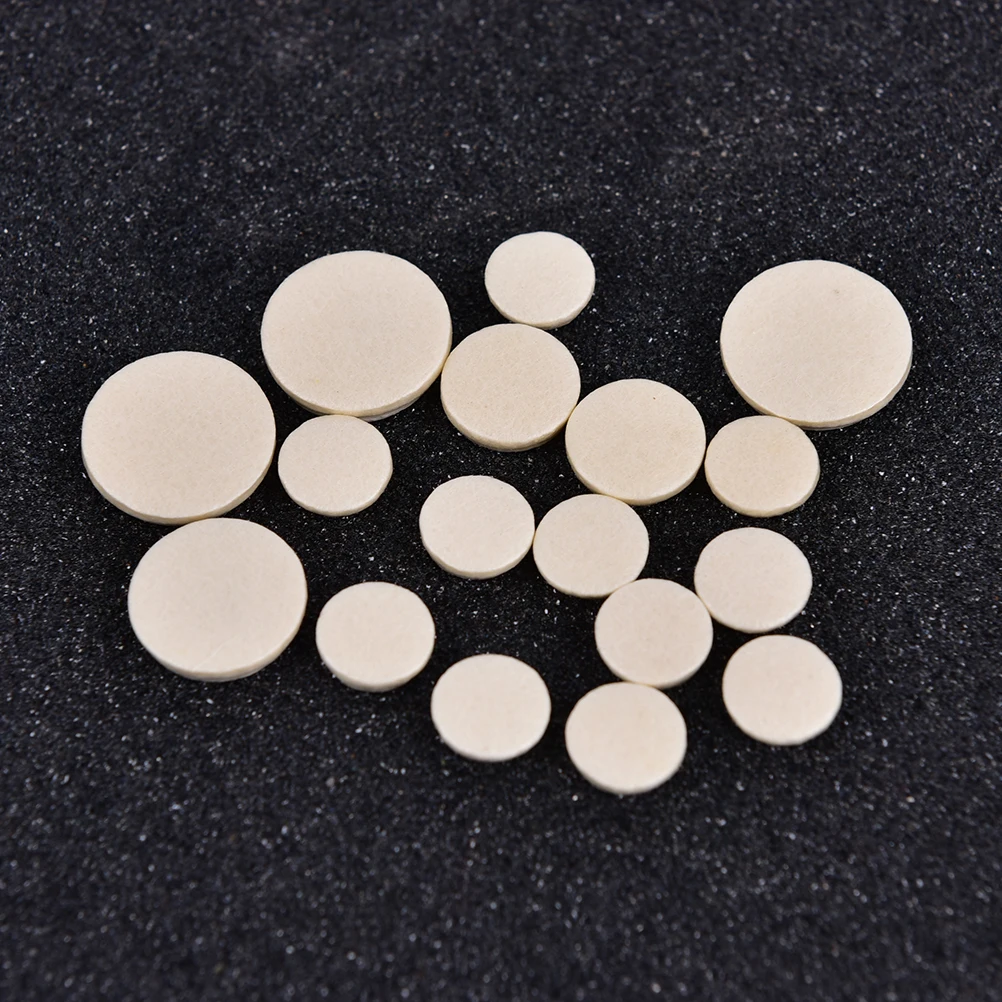 17PCS 100% Brand New and High Quality Clarinet key Pads White Musical Woodwind Wind Music Instrument Replacement