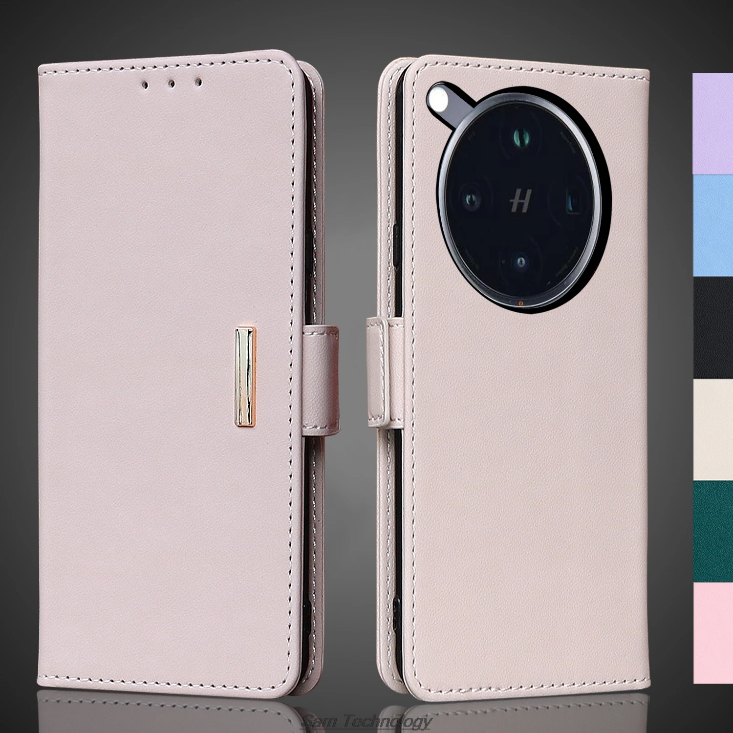 

Кожаный чехол с магнитной пряжкой для OPPO Find X8s Pro/X8 Pro Ultra Wallet RFID BLOCKING Flip Cover женский Simple Fundas Coque