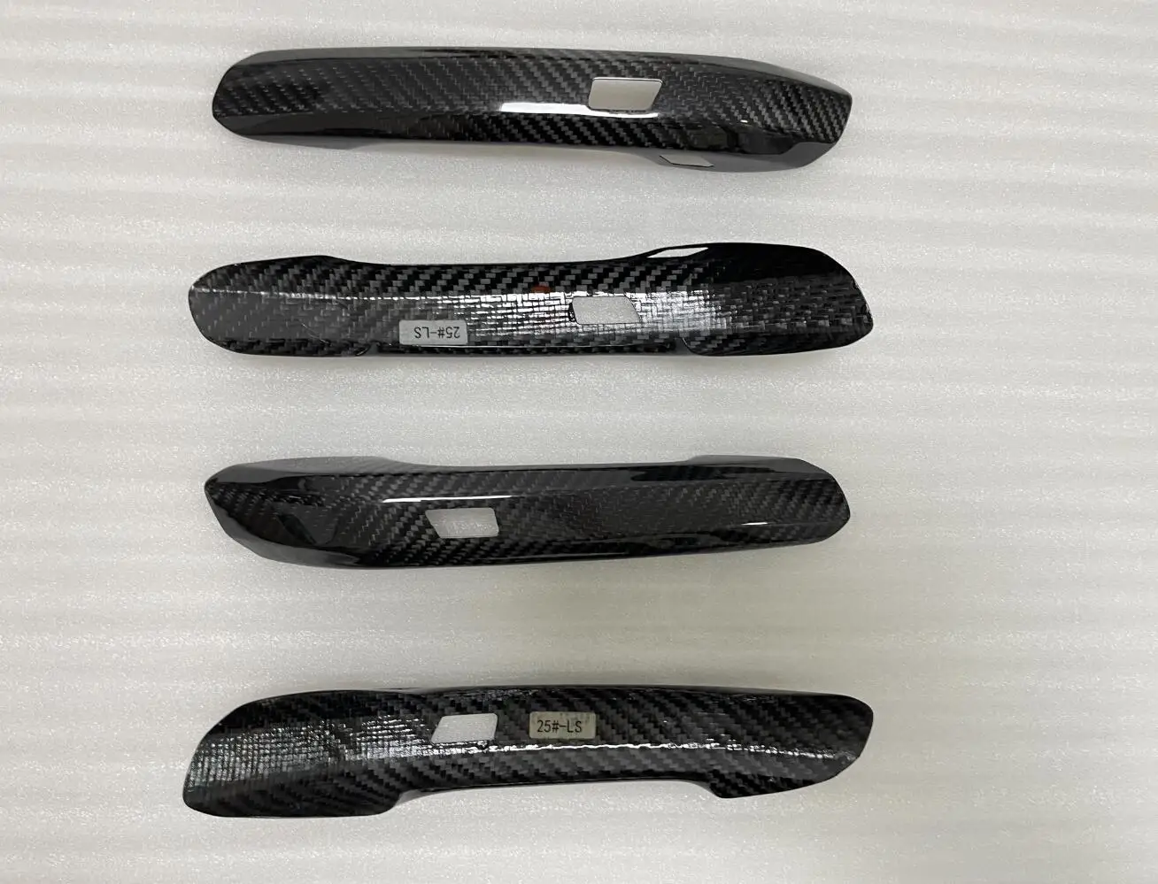 Add On Style Real Carbon Fiber Door Handle Cover For Audi A4 B9 S4 RS4 A5 S5 RS5 Q5L 4Door 2017-2019 W/NO Sensor Hole