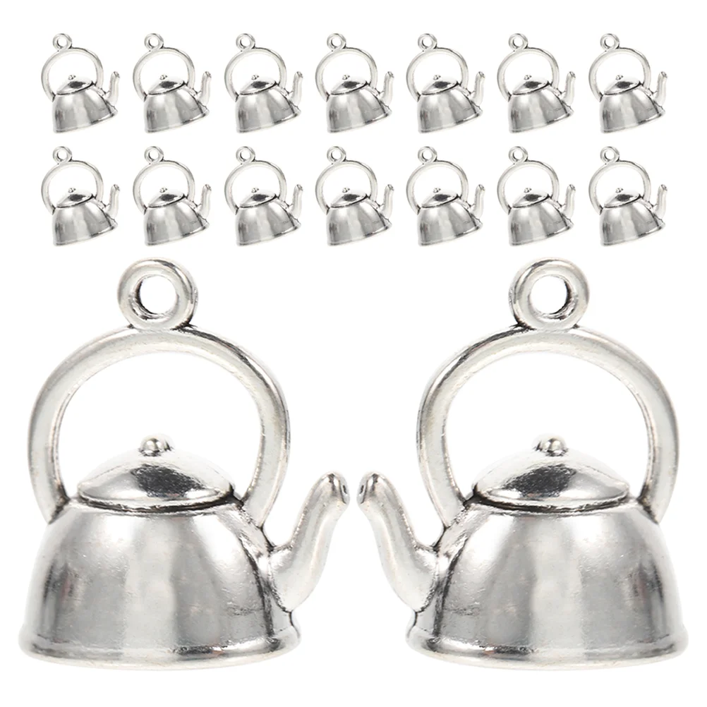 

Jewelry Accessories Teapot Necklace Pendent Decorative Pendants Alloy Charms Decors Earring