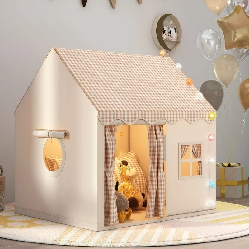 Child Small House Folding Playtent Kid Toy Tent Princess Girl Castle Play House Baby Tent Not include light Ball Chrismas Gift