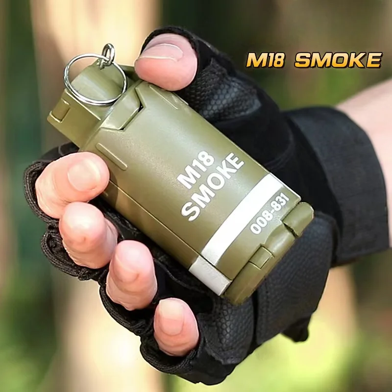 Tactical M18 Smoke Grenade Toy Bullet Burst Water Grenade Model CQB Airsoft Paintball Game Bouncing Paintball CS Accessories