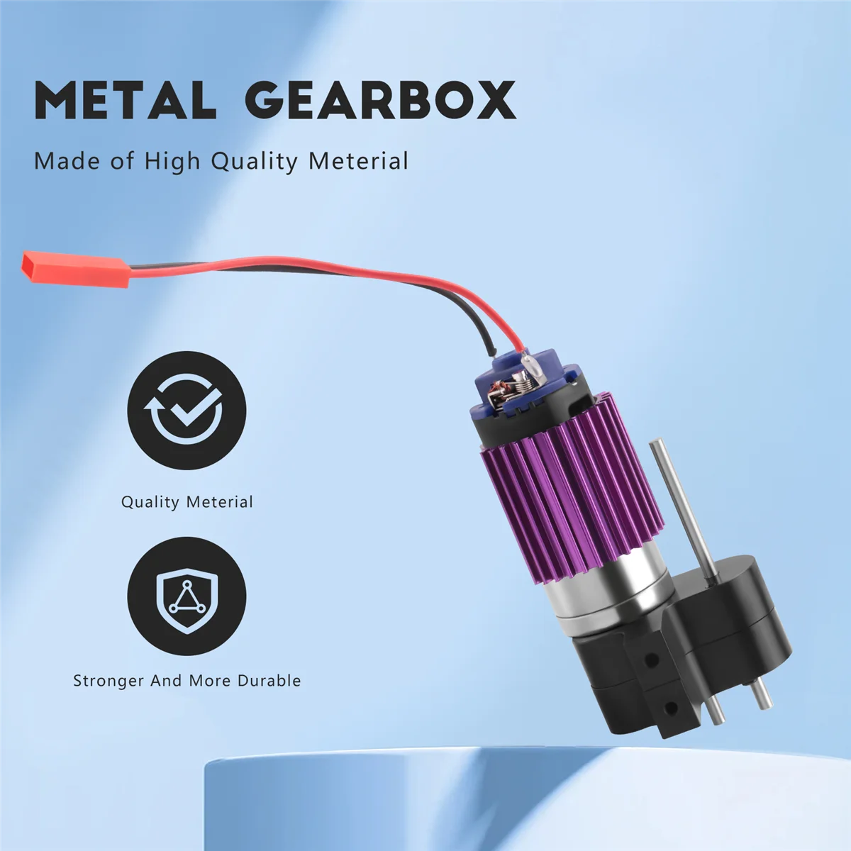 صندوق تروس علبة تروس معدني لسيارة تحكم عن بعد ، محرك ، أسود ، قطع ترقية ، WPL C14 ، C24 ، B24 ، B36 ، MN ، D90 ، D99 ، MN99S