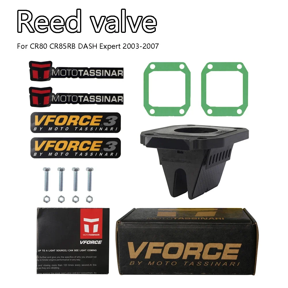 VForce 3 Reed Valve V381S for CR80 CR85RB DASH Expert 2003-2007 Nova Dash 125 LS125 Nova Dash 2-Stroke Vforce