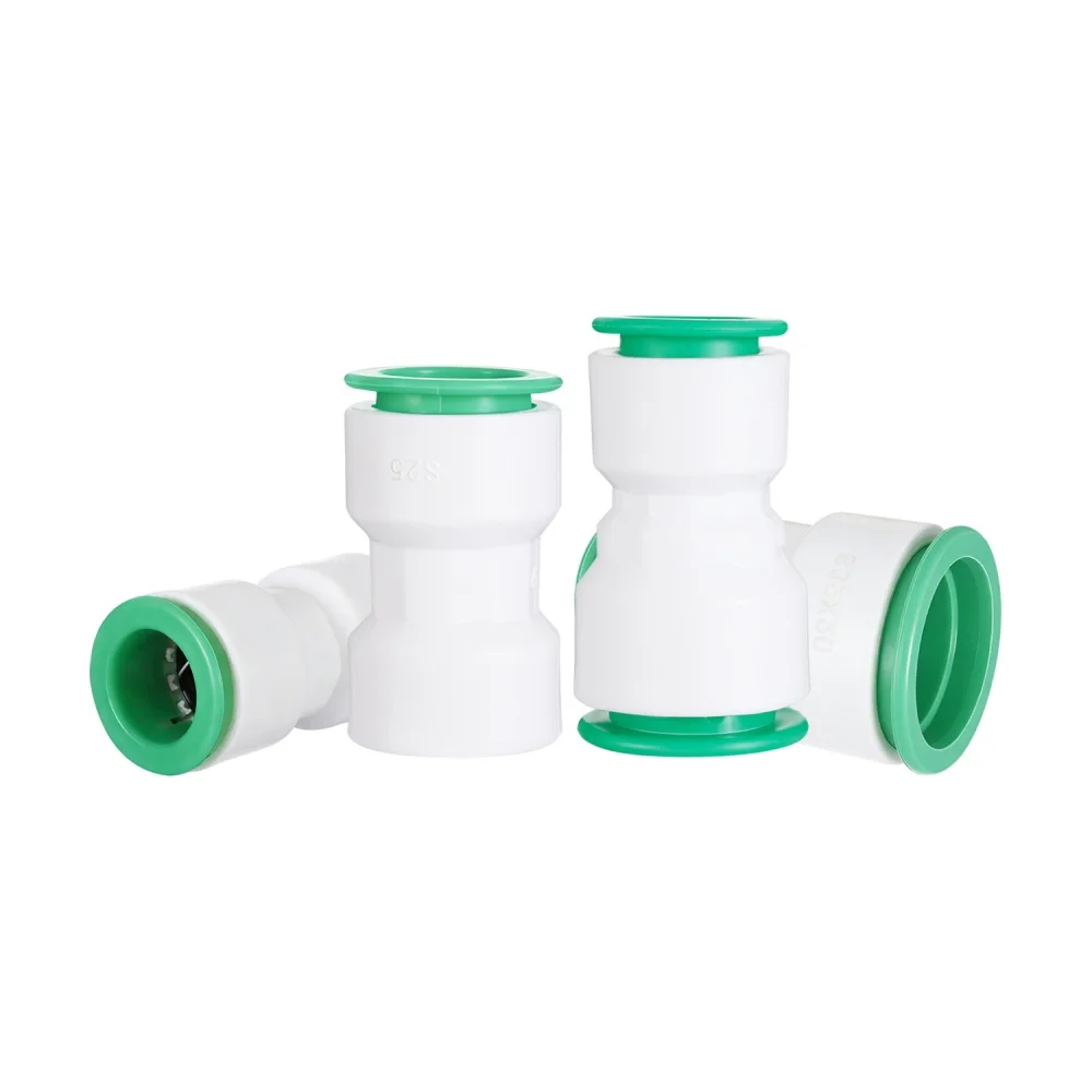 20/25/32mm Leak-Proof Water Pipe Quick Connector Straight Elbow Tee Valve Garden Irrigation PPR/PVC/PB/PERT/PE Pipe Joint 3Pcs