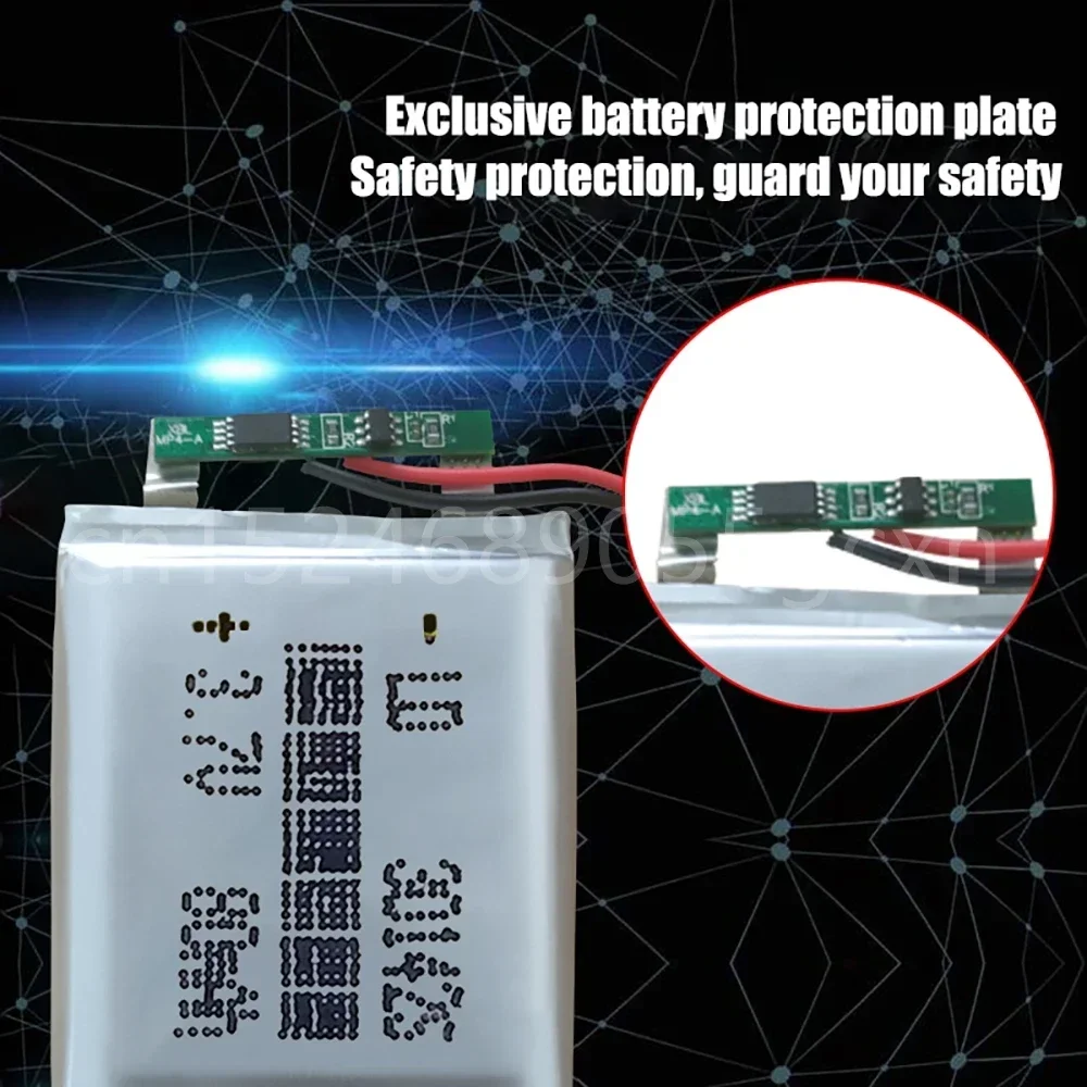 Células Lipo 3,7V 301425   Bateria recarregável de polímero de lítio 80mah para caneta de leitura pulseira inteligente mp3 mp4 mp5 fone de ouvido bluetooth